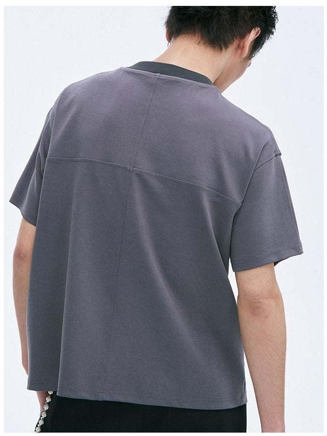 CATSSTAC Comfortable Oversized Trendy Casual Youth Black Gray Short Sleeve T-Shirts