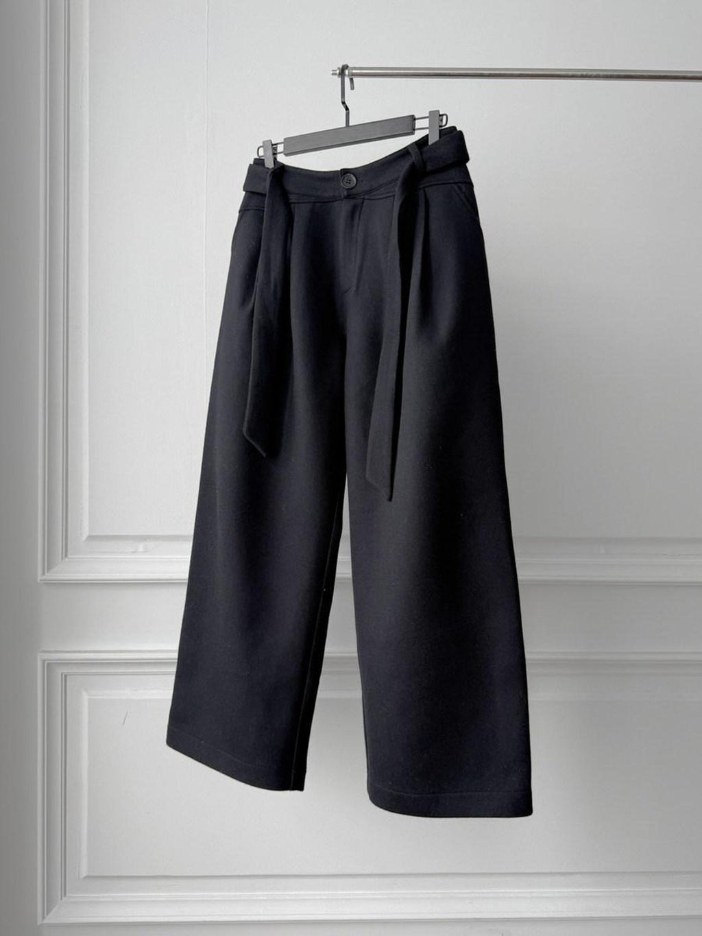 CATSSTAC Comfortable Youthful Cool Solid Black Casual Teen Trendy Straight Pants
