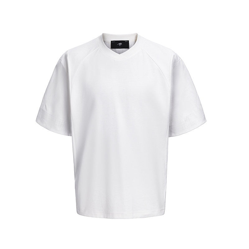 CATSSTAC Comfy Oversized Crew Neck Youth Everyday Black White Short Sleeve T-Shirts