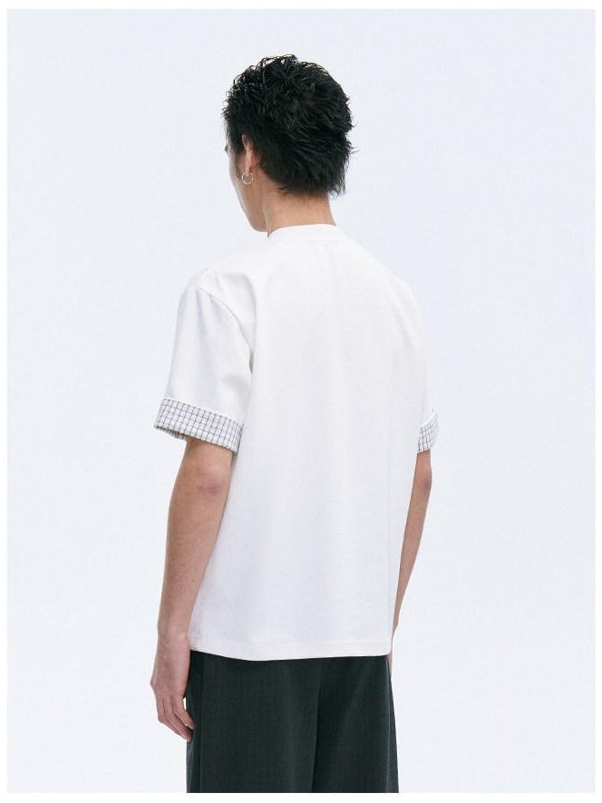 CATSSTAC Comfy Oversized Crew Neck Youth Everyday Black White Short Sleeve T-Shirts