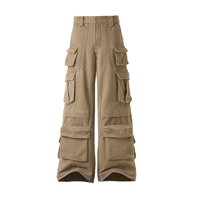CATSSTAC_Comfy_Relaxed_Fit_Youthful_Casual_Grey_Brown_Sizes_M_To_2Xl_Straight_Pants_MISSTT