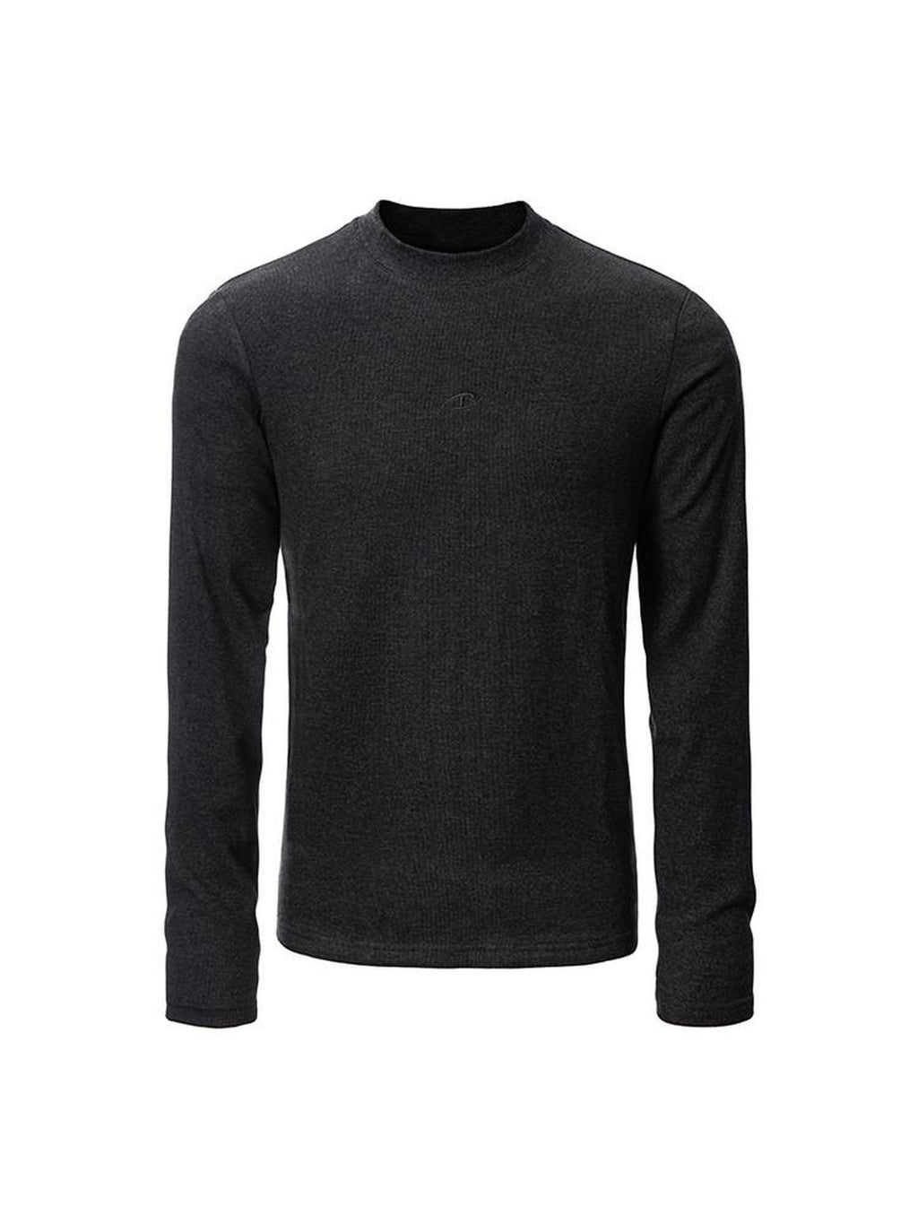 CATSSTAC Cozy Thermal Crew Neck Solid Pullover Unisex Black White Long Sleeve T-Shirts