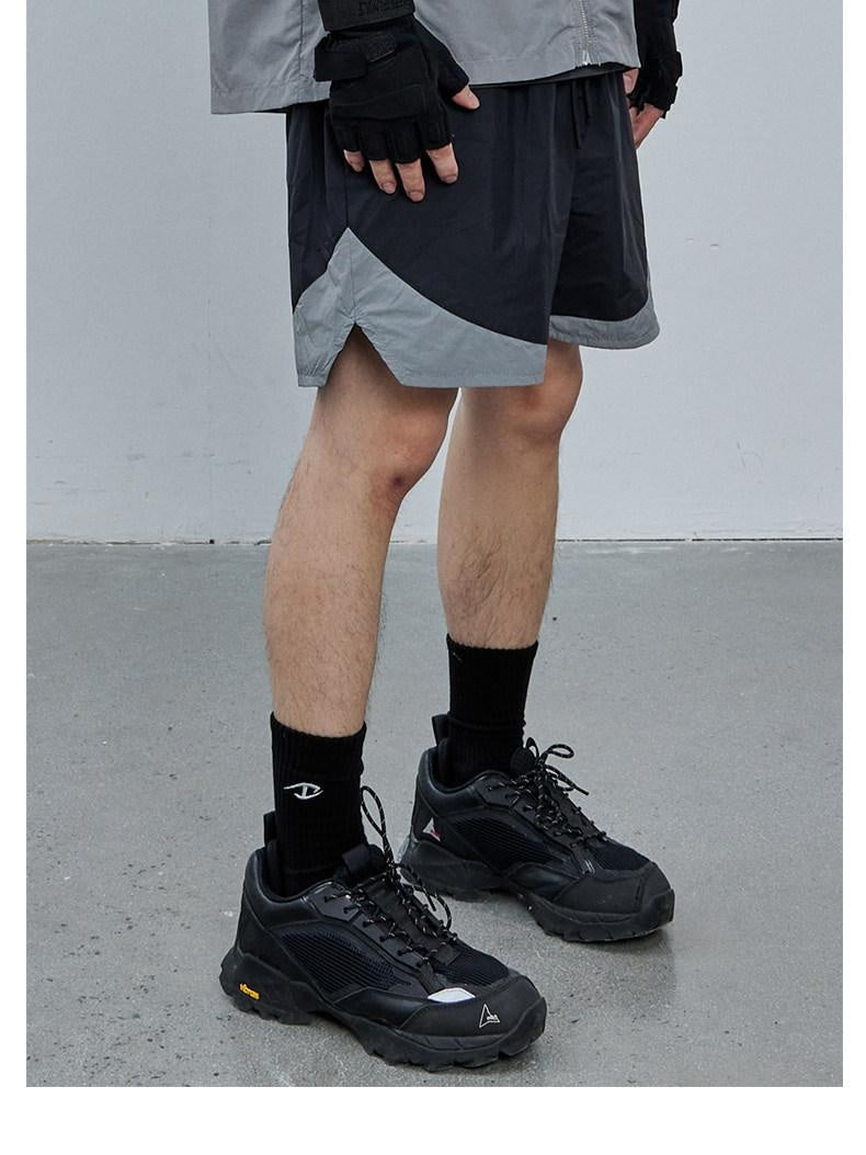 CATSSTAC Cushioned Breathable Mid Calf Crew Unisex Everyday Black Grey Cream Socks