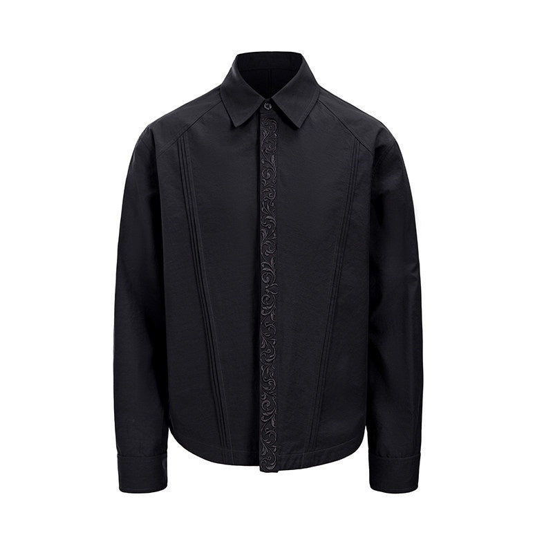 CATSSTAC_Embroidered_Loose_Fit_Turn_Down_Collar_Button_Front_Long_Sleeve_Unisex_Blouses_MISSTT