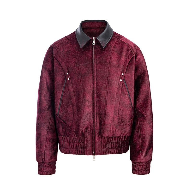 CATSSTAC_Embroidered_Loose_Fit_Turndown_Collar_Zip_Side_Pocket_Men_Casual_Cropped_Jackets_MISSTT