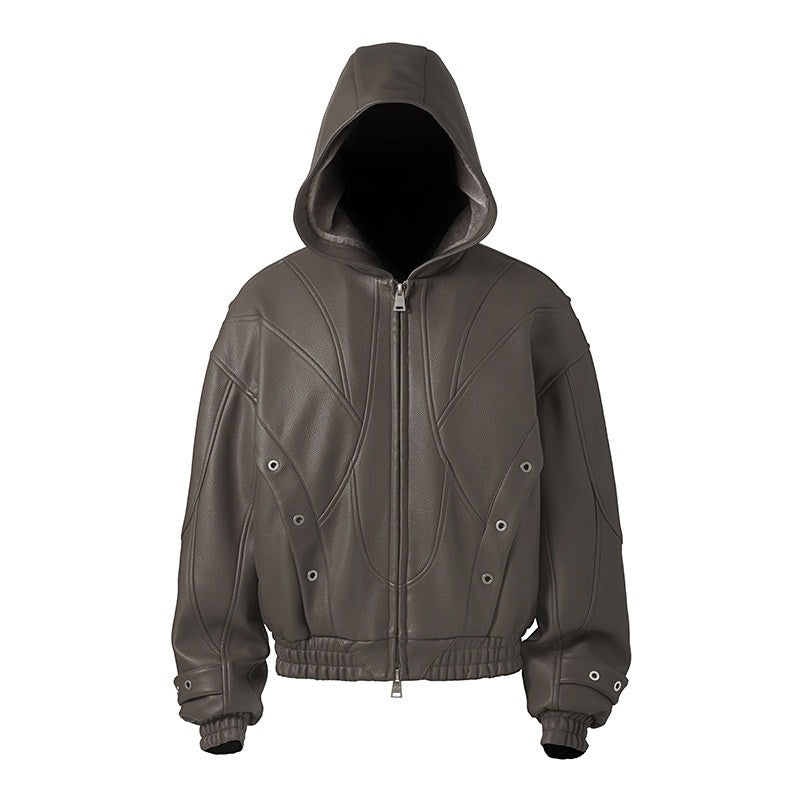 CATSSTAC_Everyday_Hooded_Regular_Fit_Youthful_Long_Sleeve_Black_And_Brown_Jackets_MISSTT