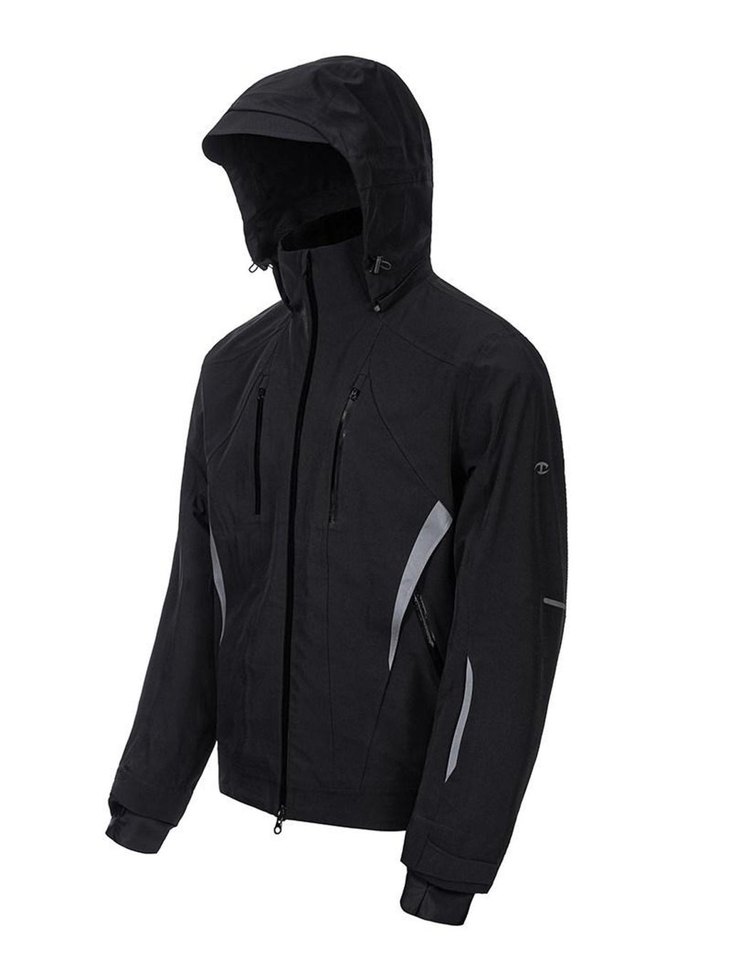 CATSSTAC Fully Taped Seams Casual Relaxed Fit Hooded Unisex Daily Black Shell Jackets