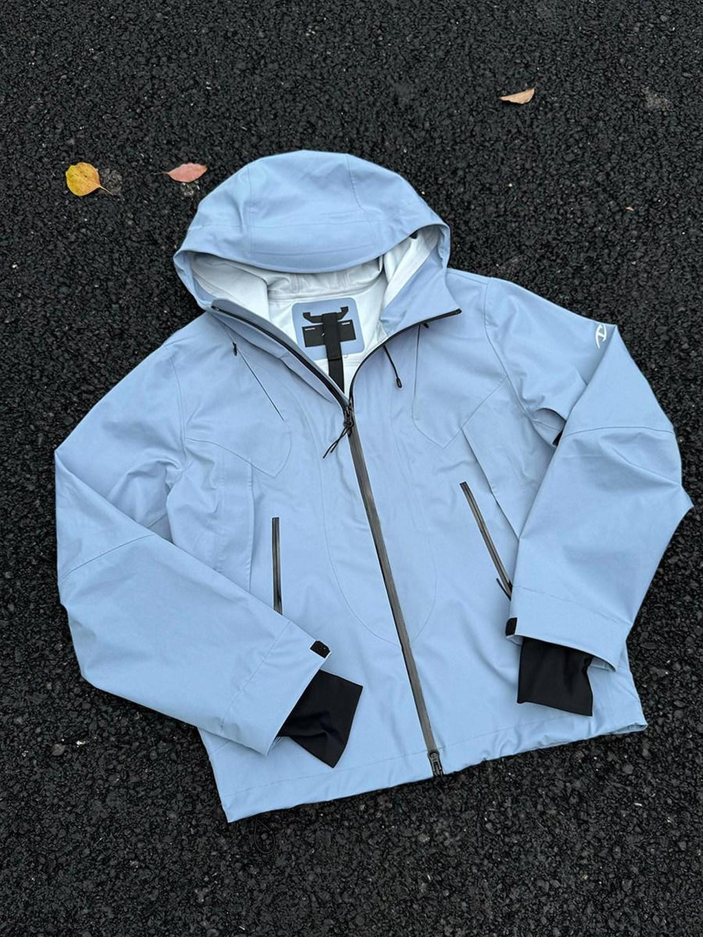 CATSSTAC Fully Taped Seams Loose Fit Hooded Zippered Unisex Outdoor Shell Jackets