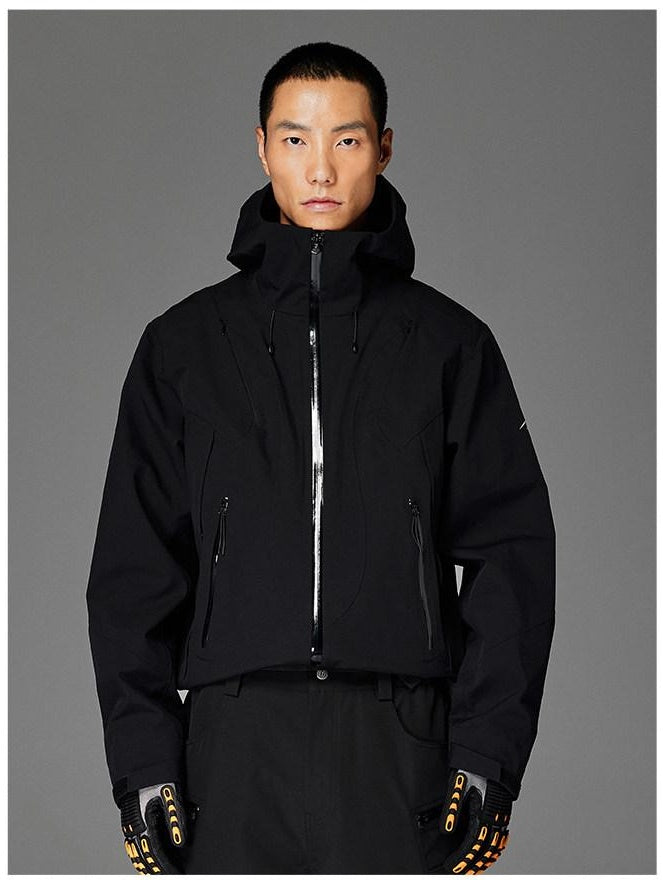 CATSSTAC Fully Taped Seams Loose Fit Hooded Zippered Unisex Outdoor Shell Jackets