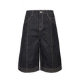 CATSSTAC_Heavyweight_Rigid_Trendy_Mid_Rise_Cropped_Youth_Black_Denim_Shorts_MISSTT