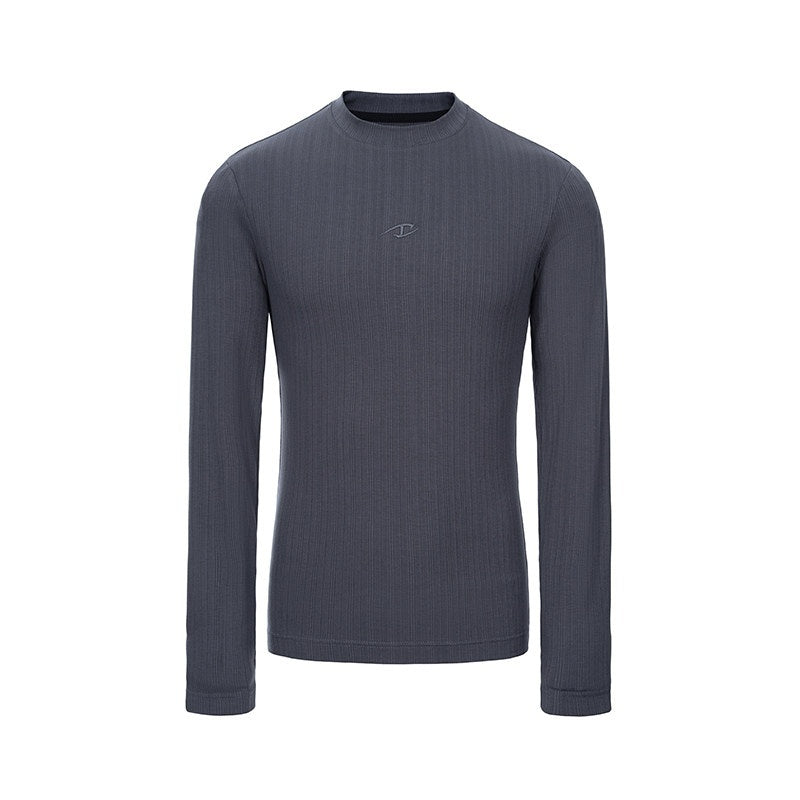CATSSTAC_High_Stretch_Shaping_Cotton_Blend_Round_Neck_Men_Solid_Long_Sleeve_T-Shirts_MISSTT