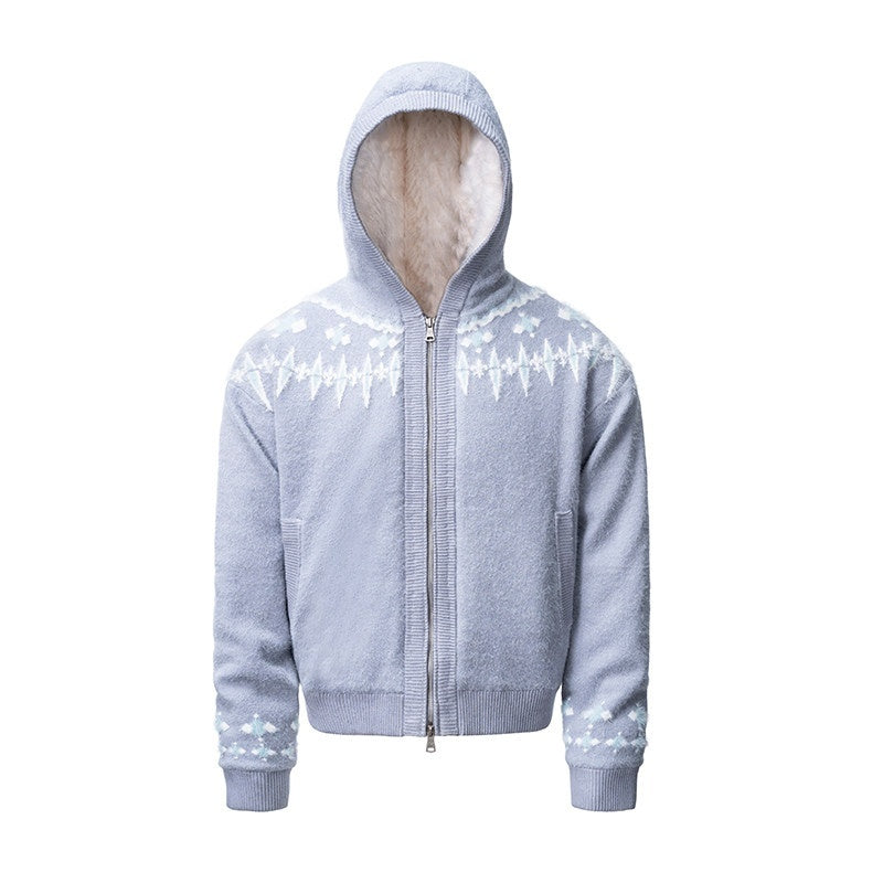 CATSSTAC_Hooded_Zip_Floral_Loose_Fit_Casual_Men_Light_Dark_Gray_Knitwear_Cardigans_MISSTT