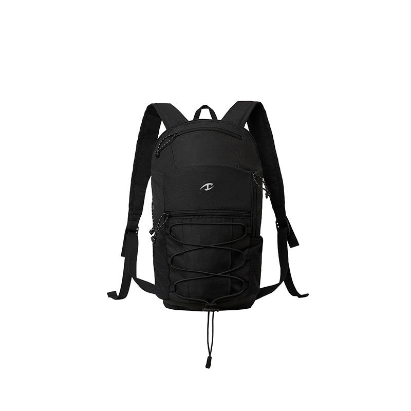 CATSSTAC Lightweight Durable Polyester Sleek Double Shoulder Casual Silver Black Backpack