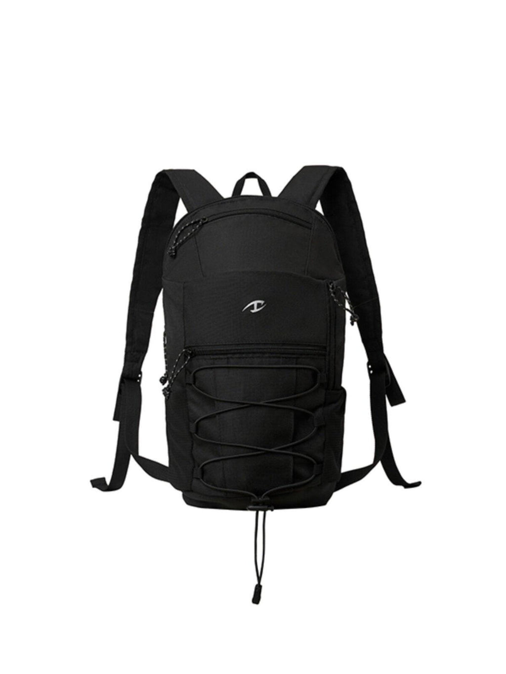 CATSSTAC Lightweight Durable Polyester Sleek Double Shoulder Casual Silver Black Backpack