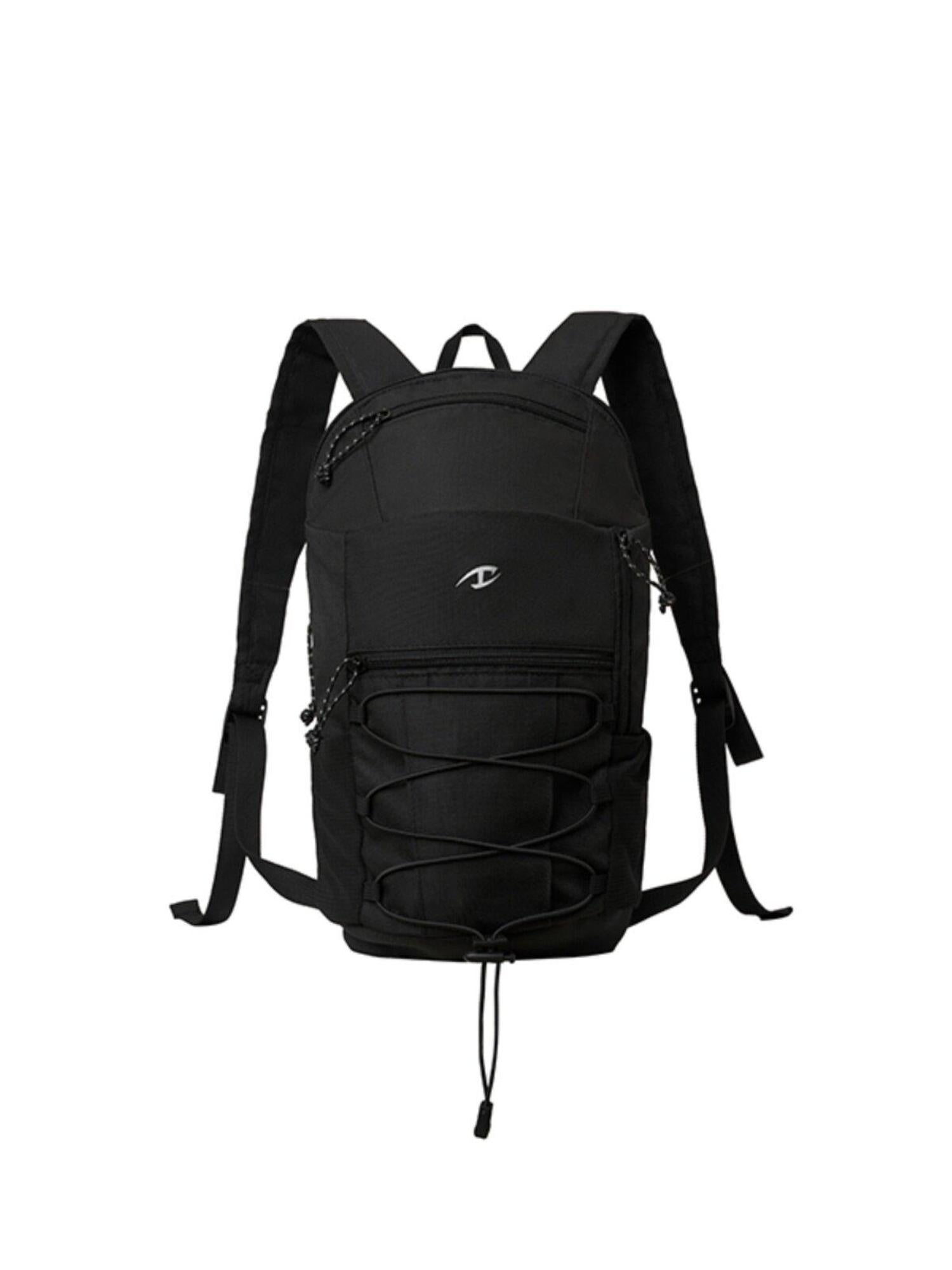CATSSTAC Lightweight Durable Polyester Sleek Double Shoulder Casual Silver Black Backpack