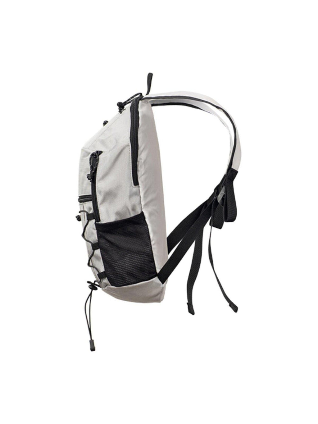 CATSSTAC Lightweight Durable Polyester Sleek Double Shoulder Casual Silver Black Backpack