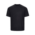 CATSSTAC_Loose_Casual_Round_Neck_Unisex_Plain_Black_Dark_Heather_Short_Sleeve_T-Shirts_MISSTT