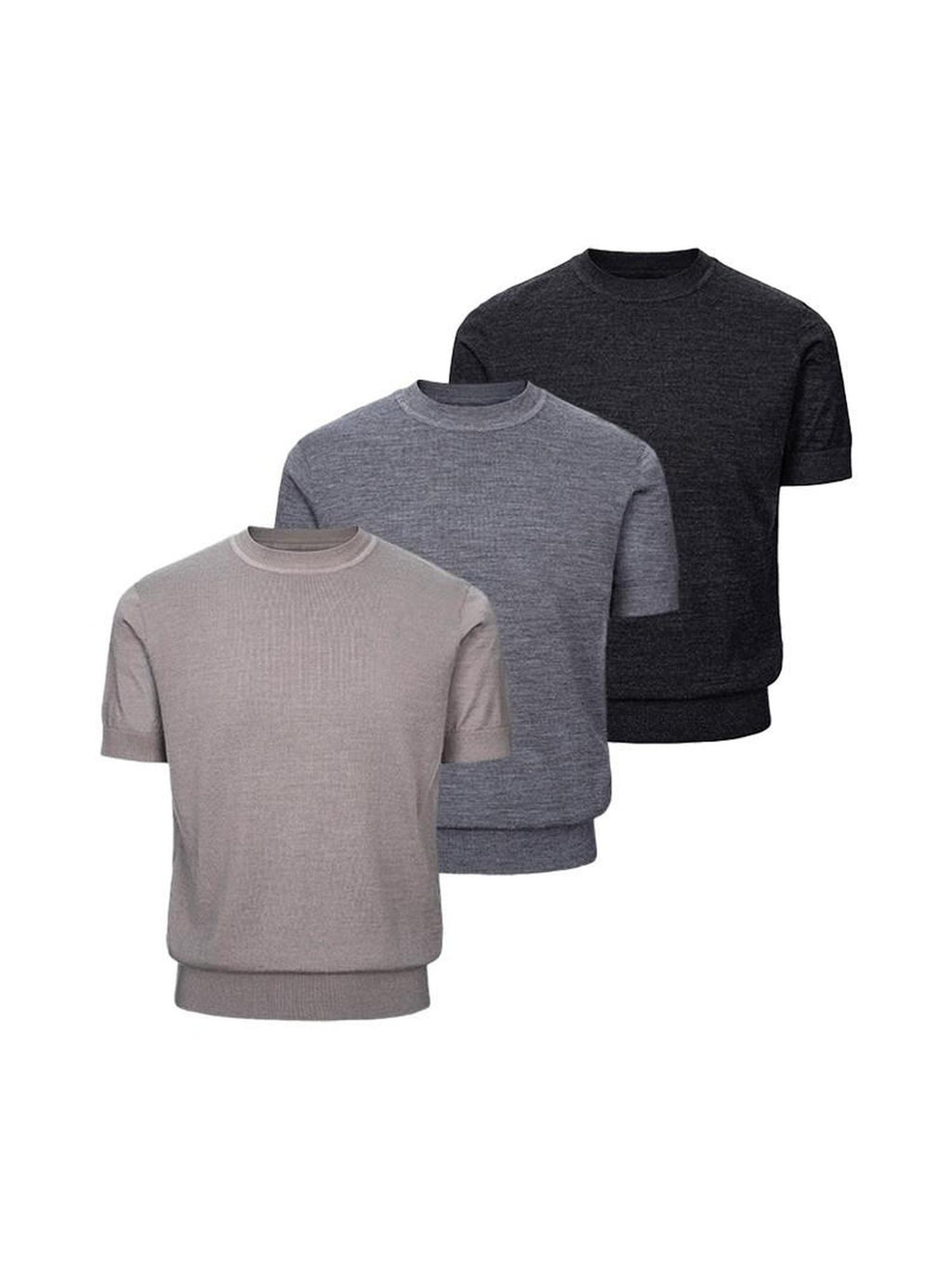 CATSSTAC Loose Fit Casual Round Neck Unisex Black Grey Khaki Short Sleeve T-Shirts