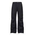CATSSTAC_Loose_Fit_Straight_Leg_Button_Fly_Casual_Black_Grey_Polyester_Shell_Pants_MISSTT