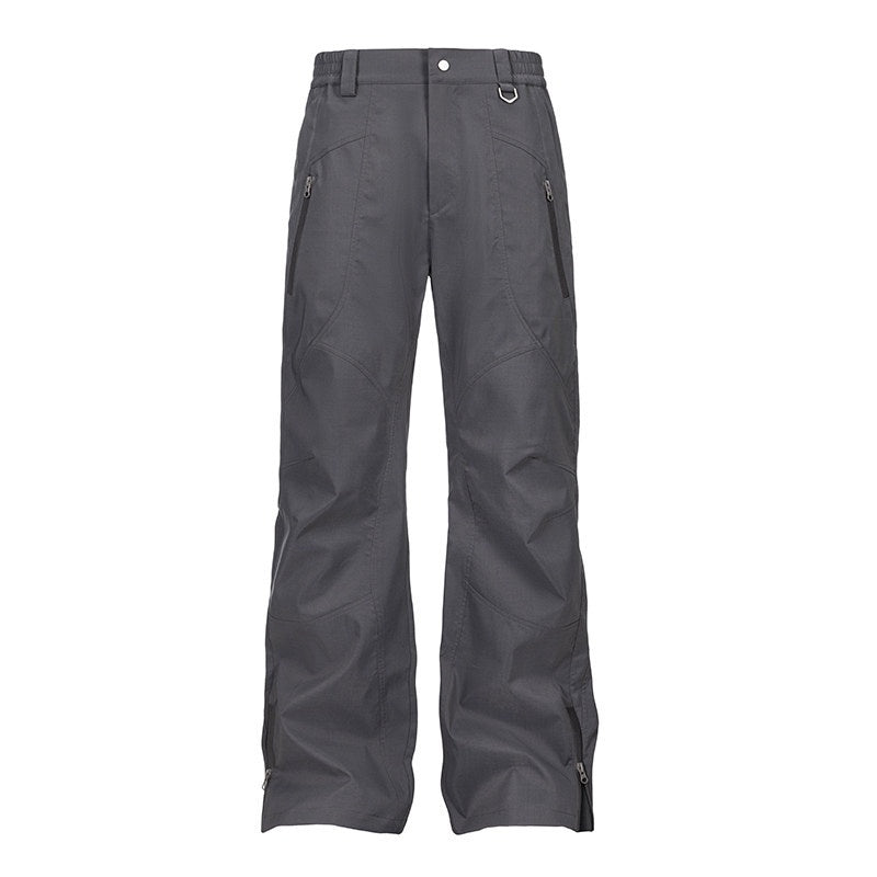 CATSSTAC_Loose_Fit_Straight_Leg_Button_Fly_Casual_Black_Grey_Polyester_Shell_Pants_MISSTT