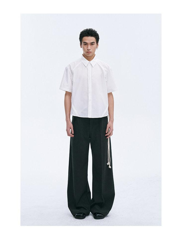 Loose Fit Youthful Casual Everyday Black Grey Straight Pants