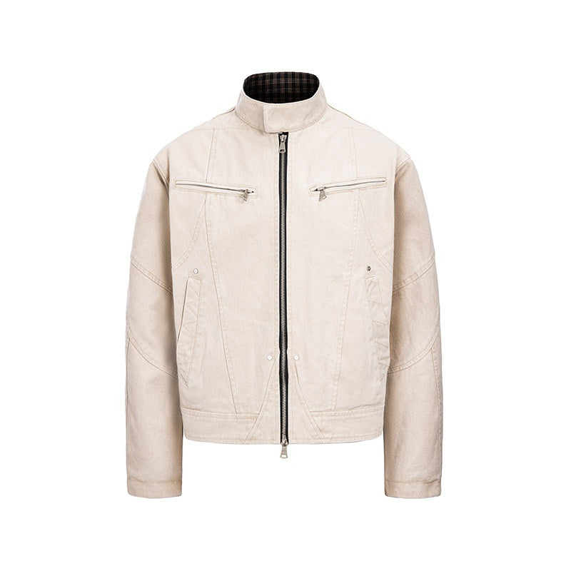 CATSSTAC_Loose_Fit_Zip_Front_Stand_Collar_Unisex_Casual_Solid_Cropped_Jackets_MISSTT