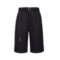CATSSTAC_Machine_Washable_Leather_Loose_Fit_Cool_Youth_Casual_Black_Gray_Tailored_Shorts_MISSTT