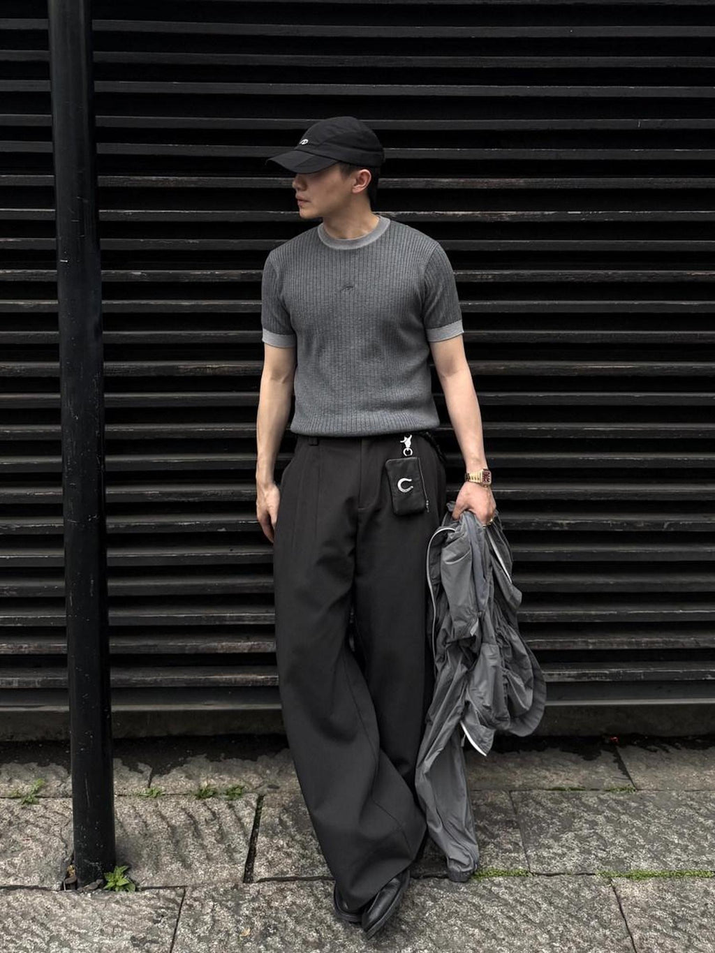 Mall Quality Relaxed Minimal Crew Neck Unisex Grey Short Sleeve T-Shirts