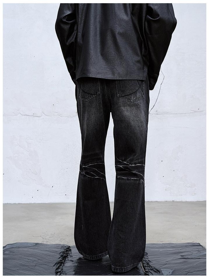 CATSSTAC Mid Rise Non Stretch Black Slim Straight Fit Women Versatile Straight Leg Jeans