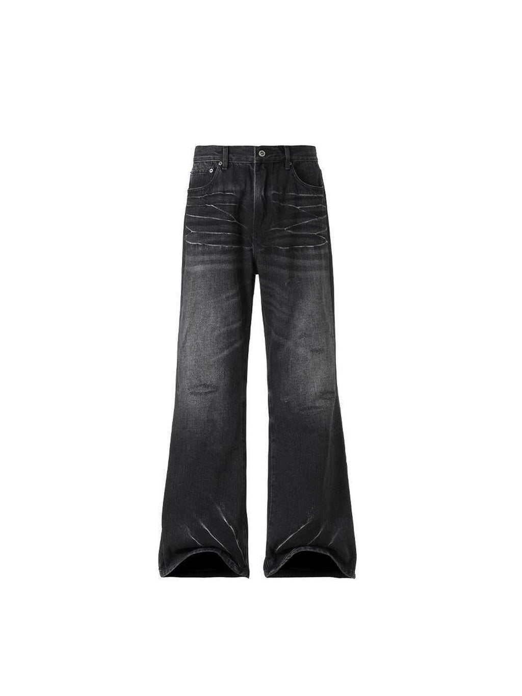 CATSSTAC Mid Rise Non Stretch Black Slim Straight Fit Women Versatile Straight Leg Jeans
