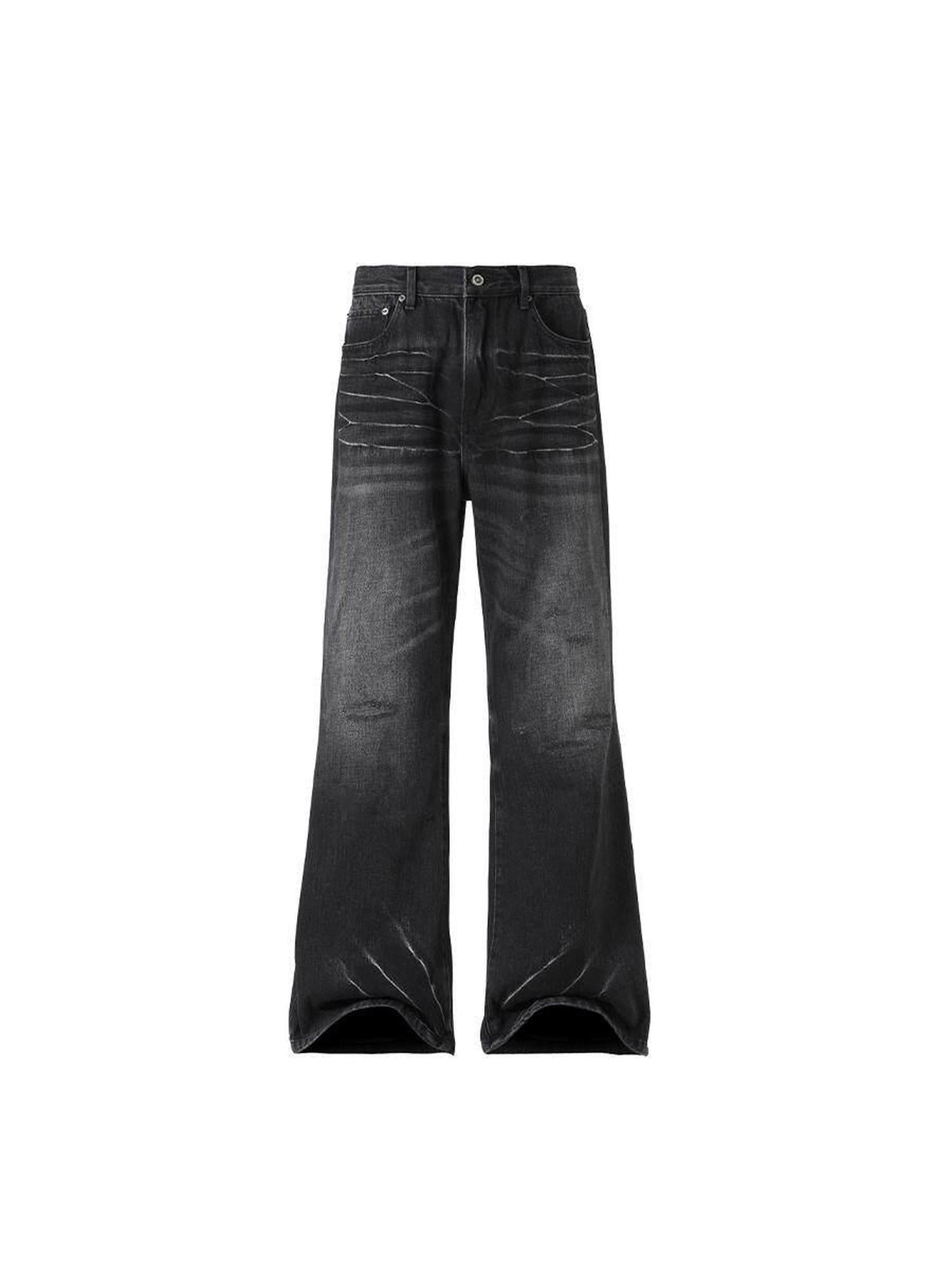 CATSSTAC Mid Rise Non Stretch Black Slim Straight Fit Women Versatile Straight Leg Jeans
