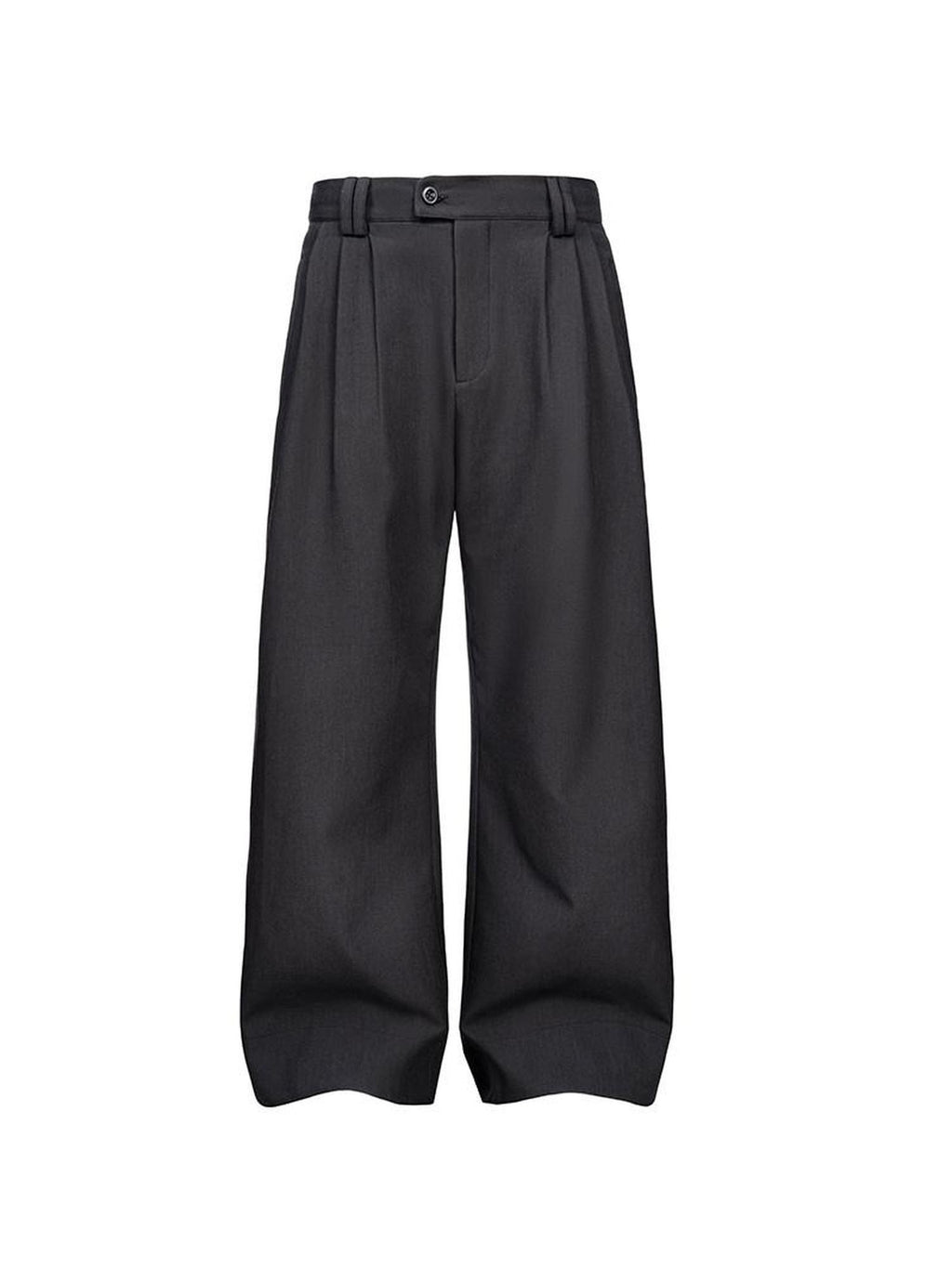 CATSSTAC Mid Rise Relaxed Casual Straight Youth Black Grey Brown Wide Leg Pants