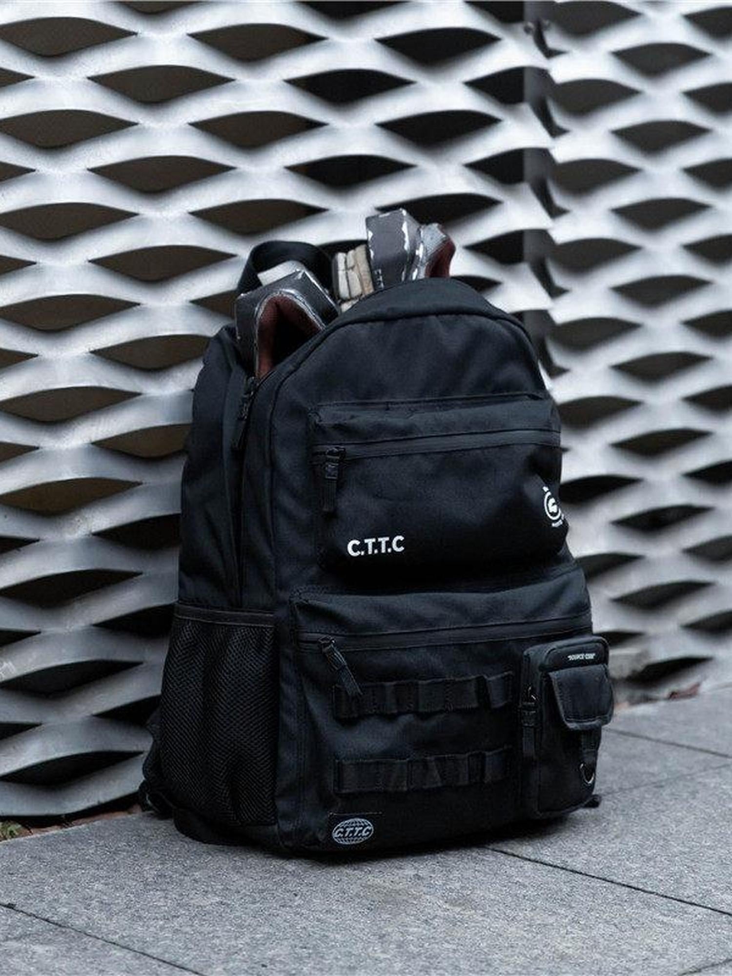 CATSSTAC Padded Back Modern Tactical Nylon For Men Daily Digital Pattern Backpack