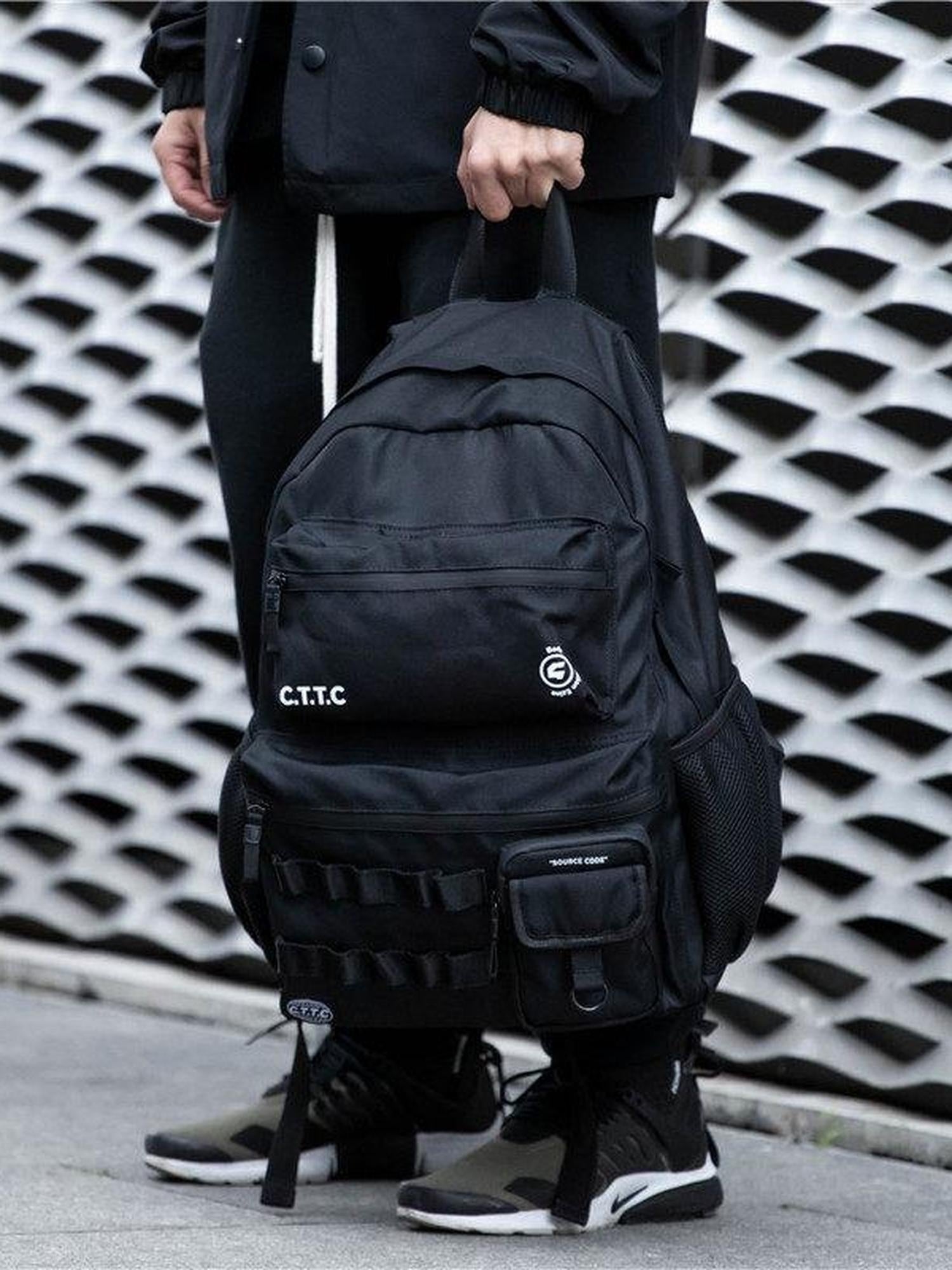 CATSSTAC Padded Back Modern Tactical Nylon For Men Daily Digital Pattern Backpack