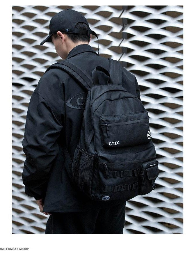 CATSSTAC Padded Back Modern Tactical Nylon For Men Daily Digital Pattern Backpack