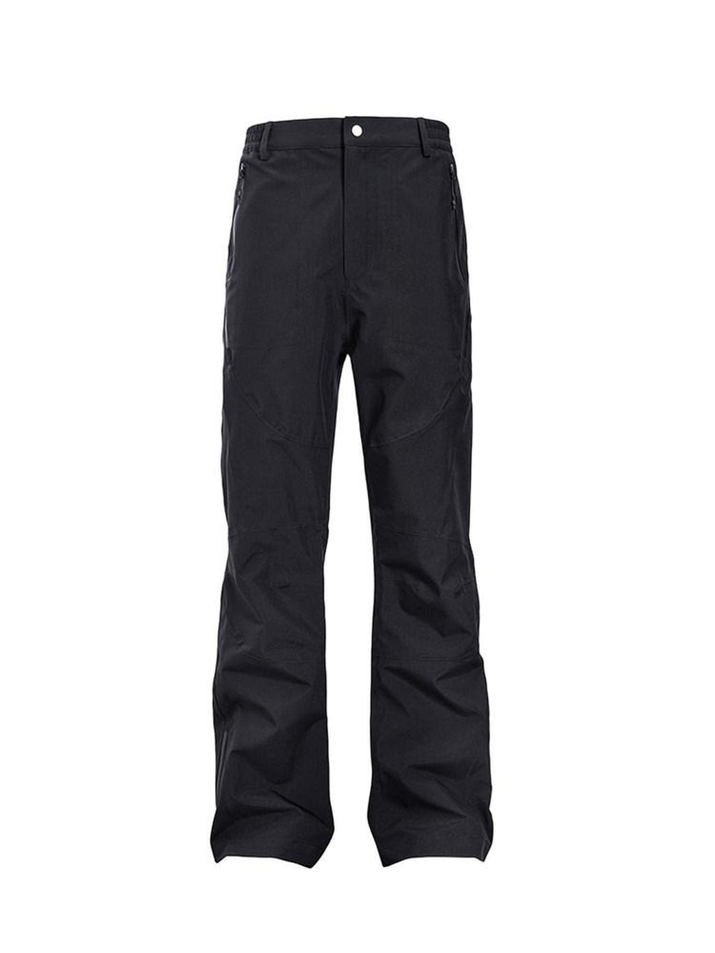CATSSTAC Pleated Button Fly Straight Leg Casual Black Everyday Youth Shell Pants