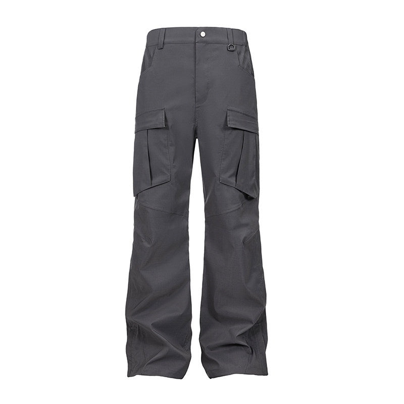 CATSSTAC_Pleated_Straight_Leg_Casual_Daily_Youth_Button_Fly_Black_Gray_Shell_Pants_MISSTT