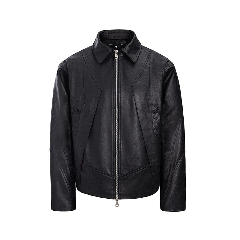 CATSSTAC_Premium_Black_Oversized_Lapel_Long_Sleeve_Youth_Trendy_Street_Leather_Jackets_MISSTT