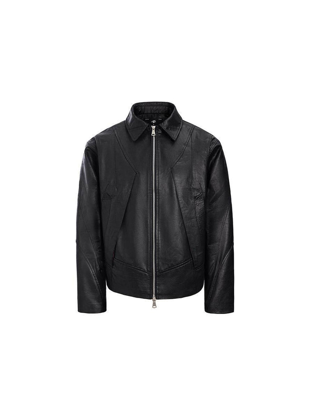 CATSSTAC Premium Black Oversized Lapel Long Sleeve Youth Trendy Street Leather Jackets