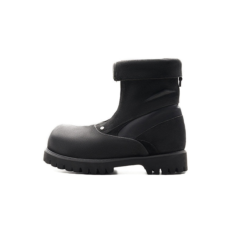 CATSSTAC_Premium_Cowhide_Zipper_Round_Toe_Casual_Eva_Sole_High-Top_Leather_Boots_MISSTT