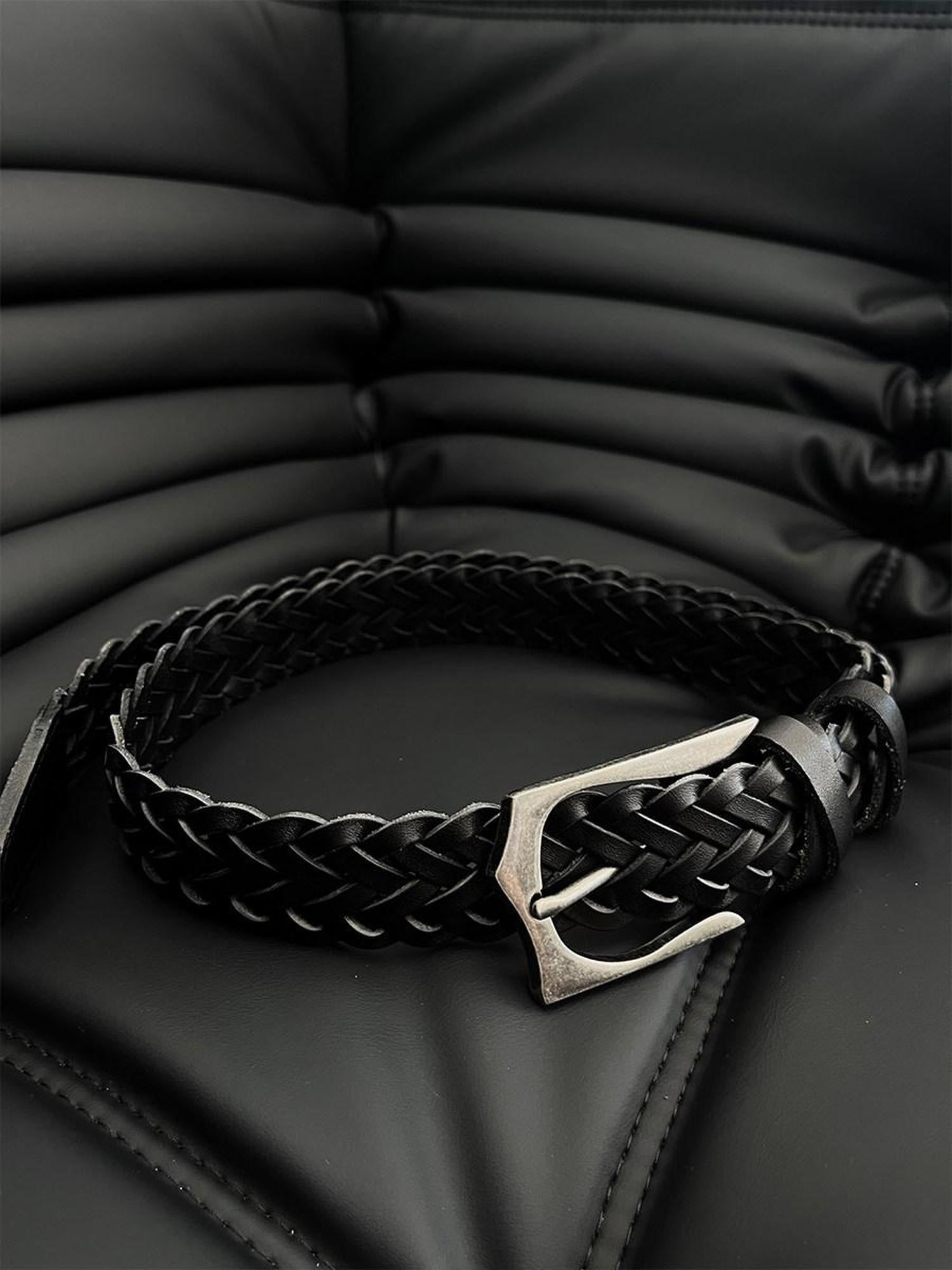 CATSSTAC Premium Top Grain Cowhide Versatile Classic Black For Young Men Leather Belts
