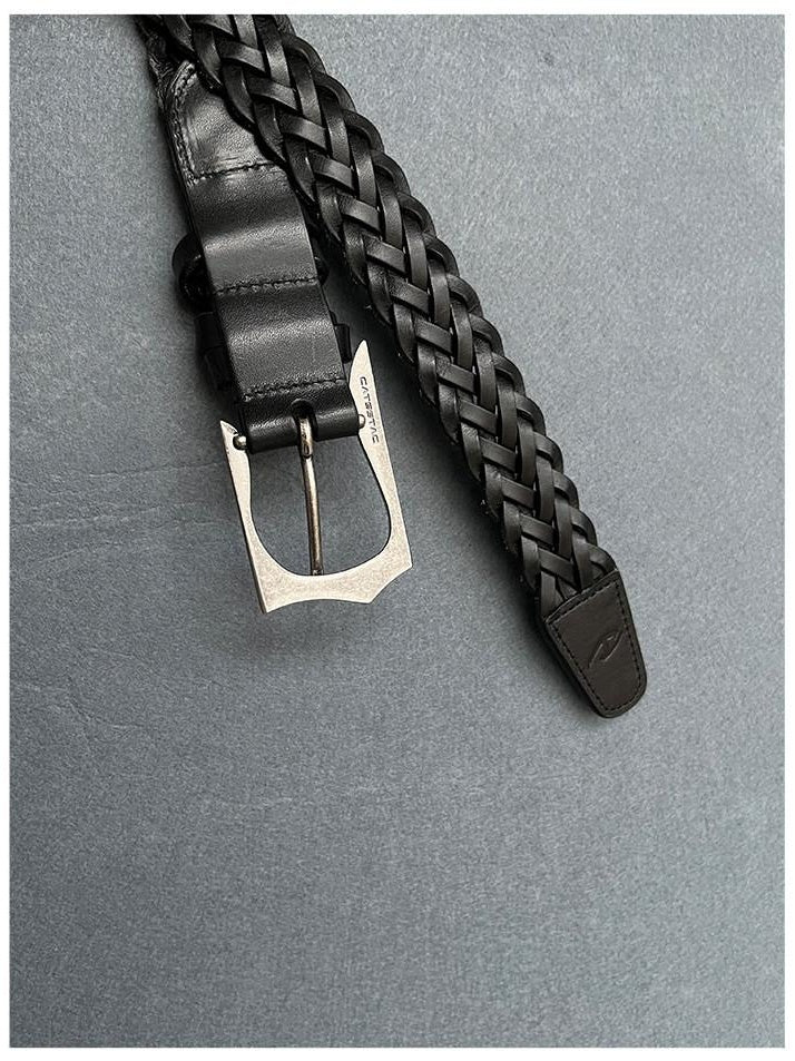 CATSSTAC Premium Top Grain Cowhide Versatile Classic Black For Young Men Leather Belts