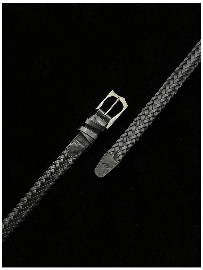 CATSSTAC Premium Top Grain Cowhide Versatile Classic Black For Young Men Leather Belts
