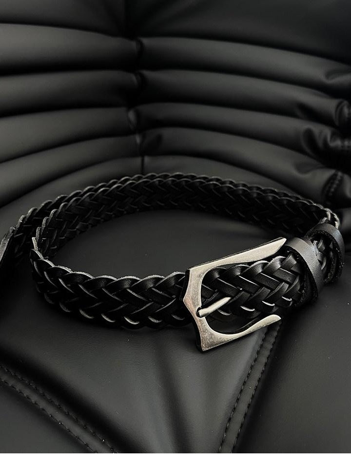 CATSSTAC Premium Top Grain Cowhide Versatile Classic Black For Young Men Leather Belts