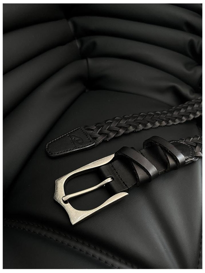 CATSSTAC Premium Top Grain Cowhide Versatile Classic Black For Young Men Leather Belts