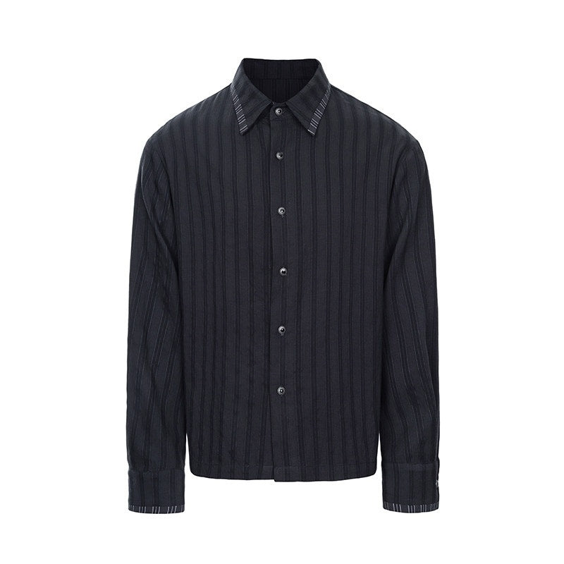 CATSSTAC_Recycled_Fiber_Oversized_Striped_Turn_Down_Collar_Unisex_Long_Sleeve_Shirts_MISSTT