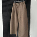 CATSSTAC_Relaxed_Loose_Fit_Cool_Youthful_Casual_Solid_Grey_Brown_Wide_Leg_Pants_MISSTT