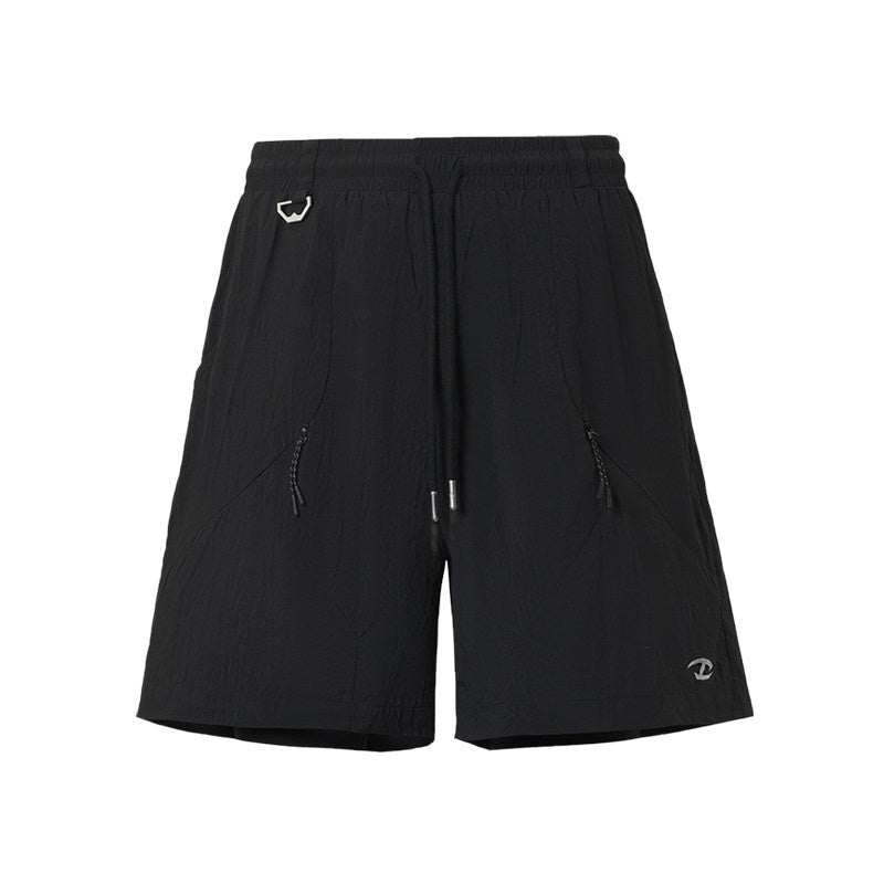 CATSSTAC_Relaxed_Mid_Rise_Loose_Fit_Trendy_Youth_Daily_Wear_Khaki_Black_Casual_Shorts_MISSTT