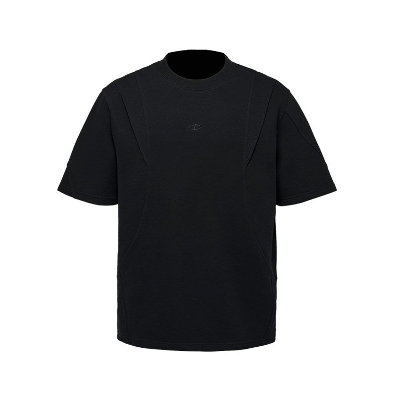 CATSSTAC_Soft_Cotton_Blend_Loose_Fit_Logo_Crew_Neck_Unisex_Casual_Short_Sleeve_T-Shirts_MISSTT