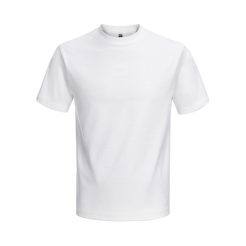 CATSSTAC_Soft_Loose_Fit_Crew_Neck_Youth_Casual_Black_White_Short_Sleeve_T-Shirts_MISSTT